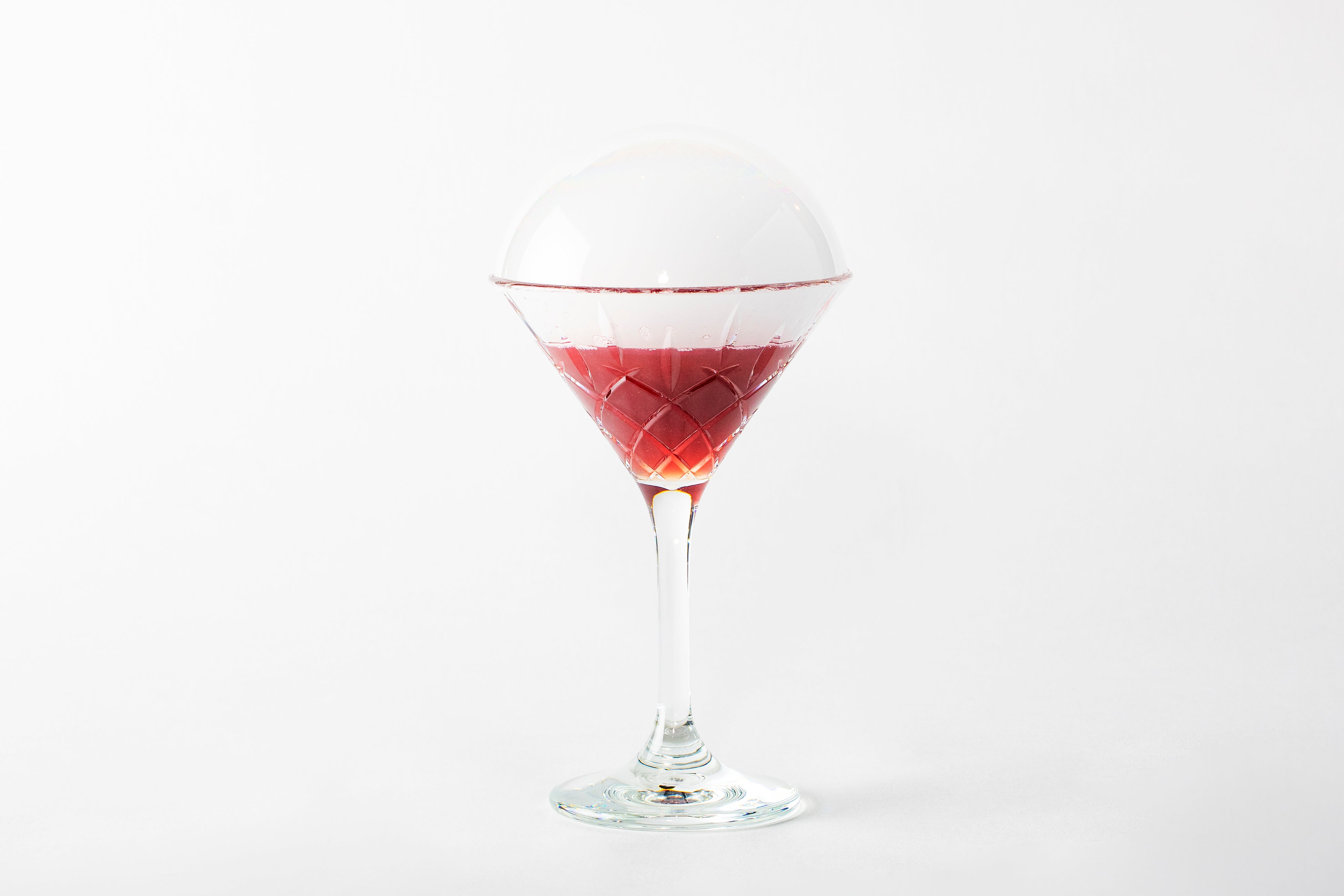 白桃と葡萄のモクテル