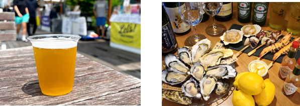 左から順に、はこぶね 、TOKYO KAKI STAND