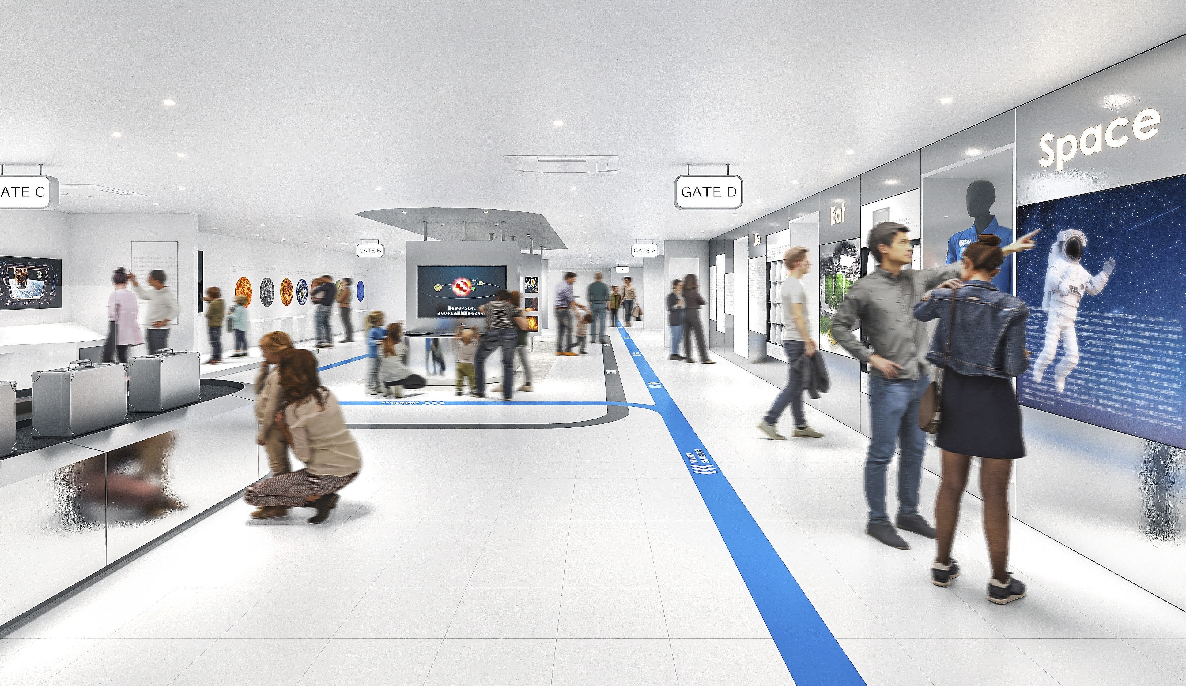 新宇宙体験施設「Space Travelium TeNQ」館内イメージ