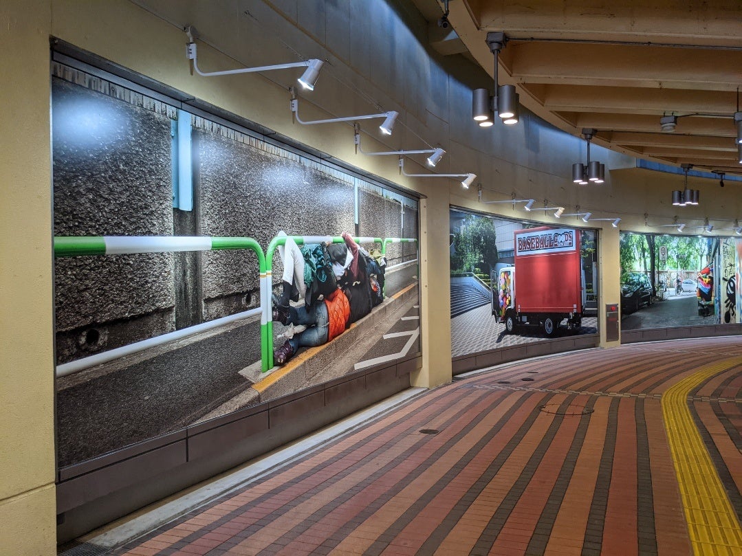 東京ドームシティでの展示の様子