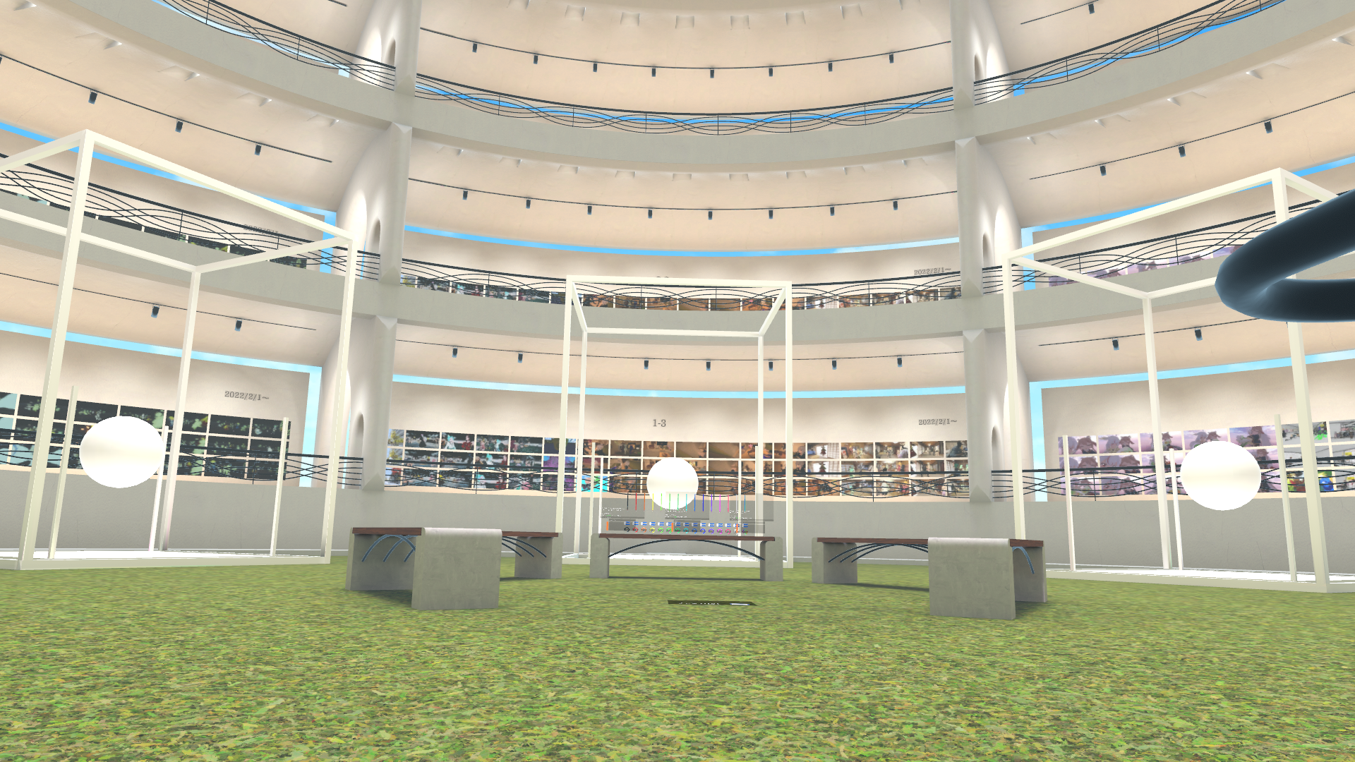 VR写真大賞展会場にポスターを設置することができます