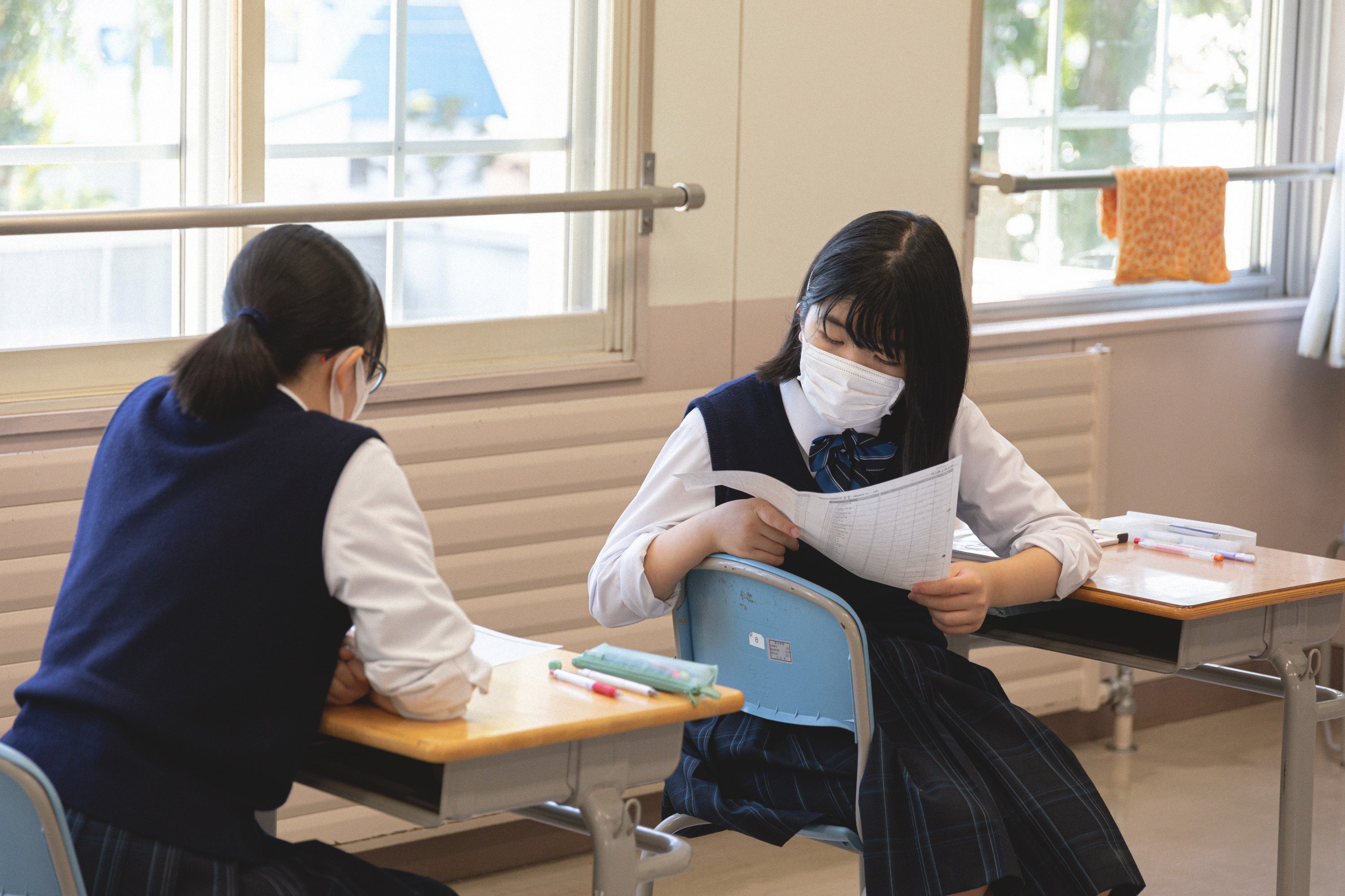 教室での一コマ