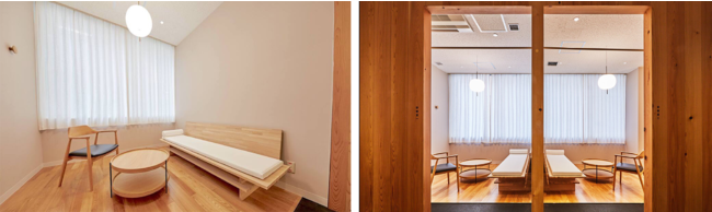 茶室をイメージした完全個室の診察室 