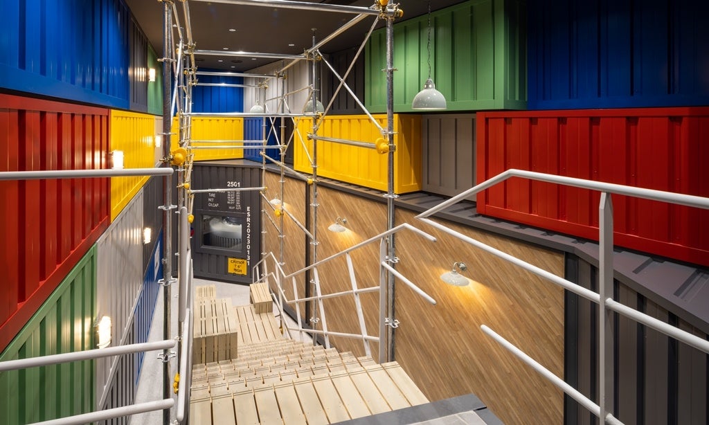 免震装置の見学エリア