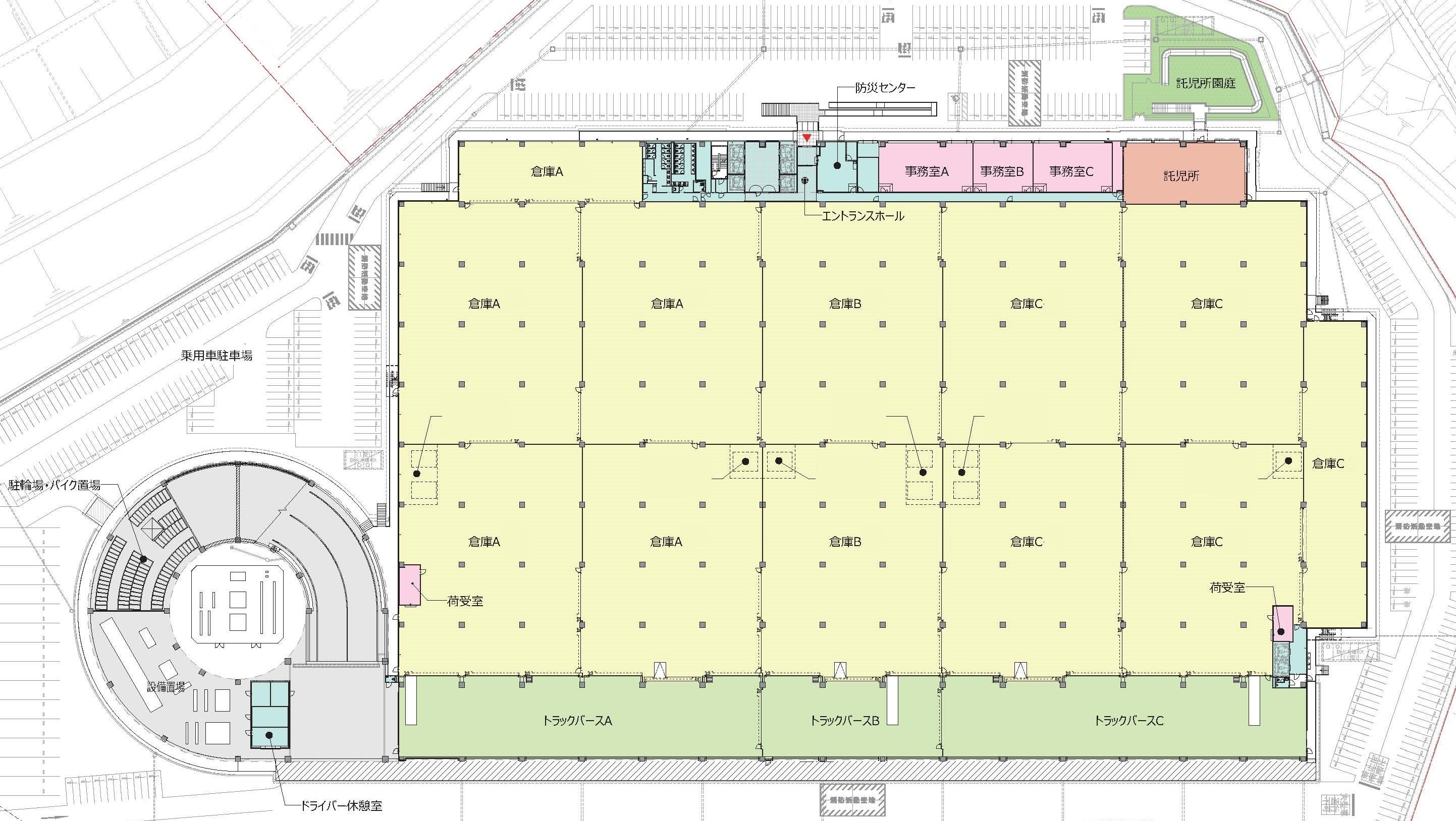川西DC2 1階平面図