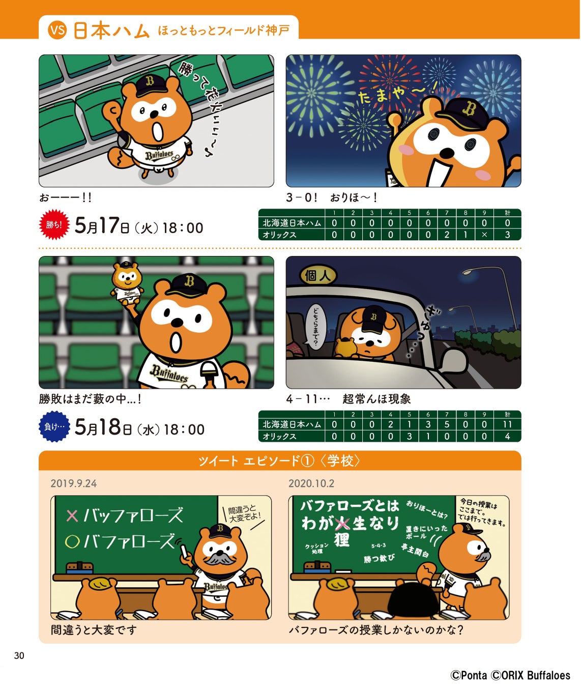 バファローズポンタ おりほーダイアリー_中面p30