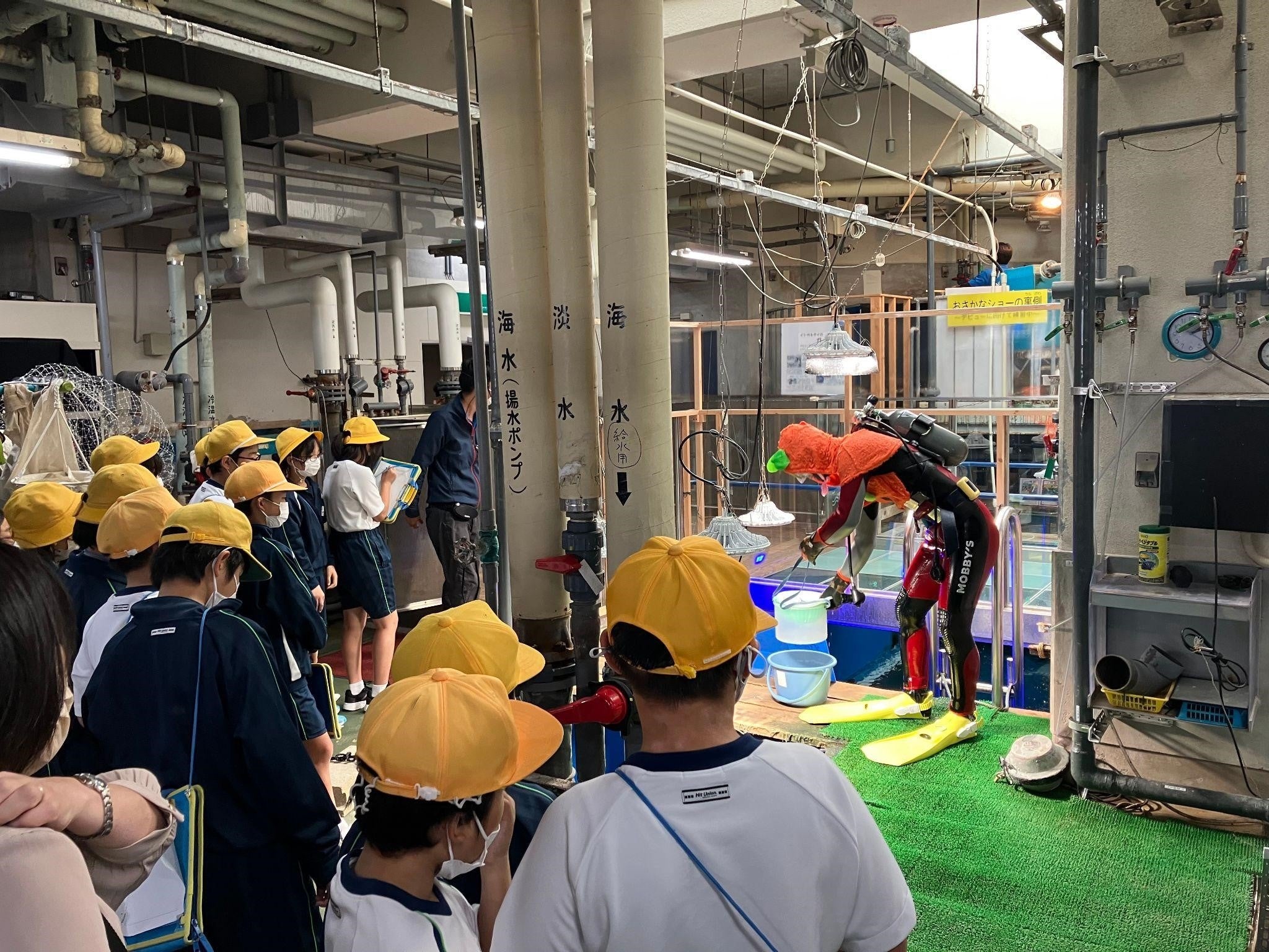 ※第1回目授業「魚津水族館」での様子