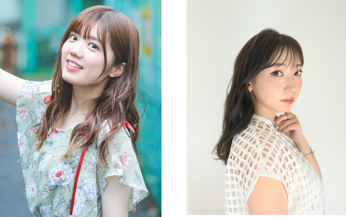 長江 里加（日下部 真夏 役）　　　　　       井上 麻里奈（須藤 藍白 役）