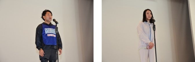 （左）日本スポGOMI連盟 代表理事 馬見塚　　　　（右）日本財団 海洋事業部 海洋環境チーム 吉野氏