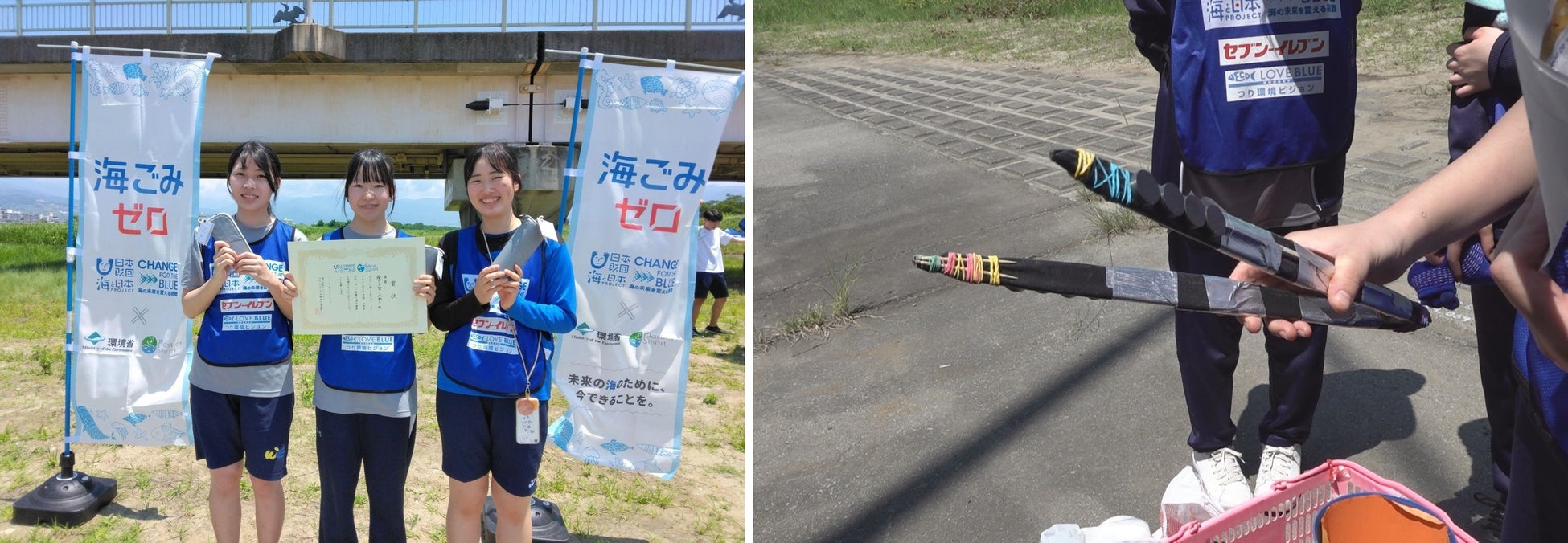 (左)優勝した「優しさへのこだわり」(右)オリジナルアイテム賞のトング