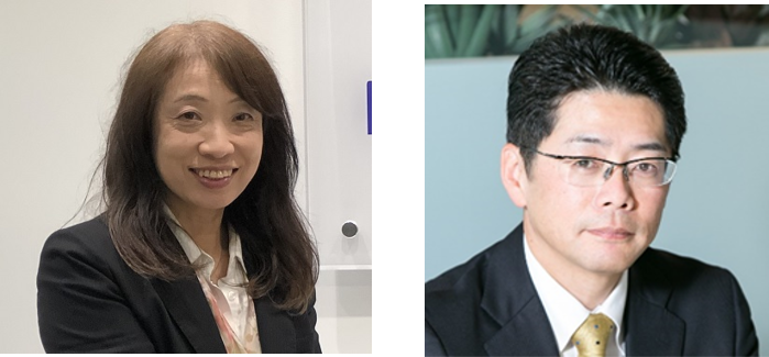 （左）かながわ海岸美化財団 松浦代表理事　（右）日本財団 海野常務理事