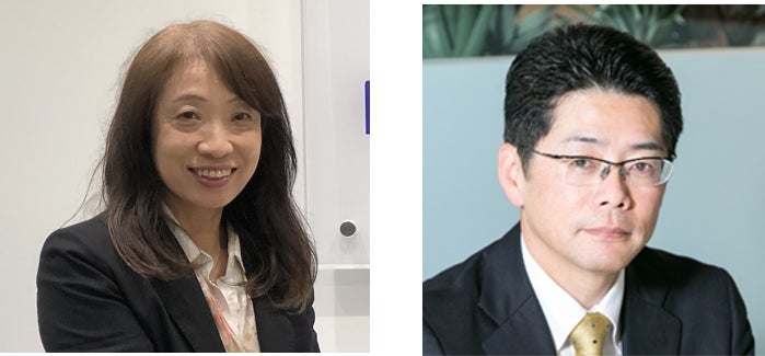 (左)かながわ海岸美化財団 松浦代表理事 (右)日本財団 海野常務理事