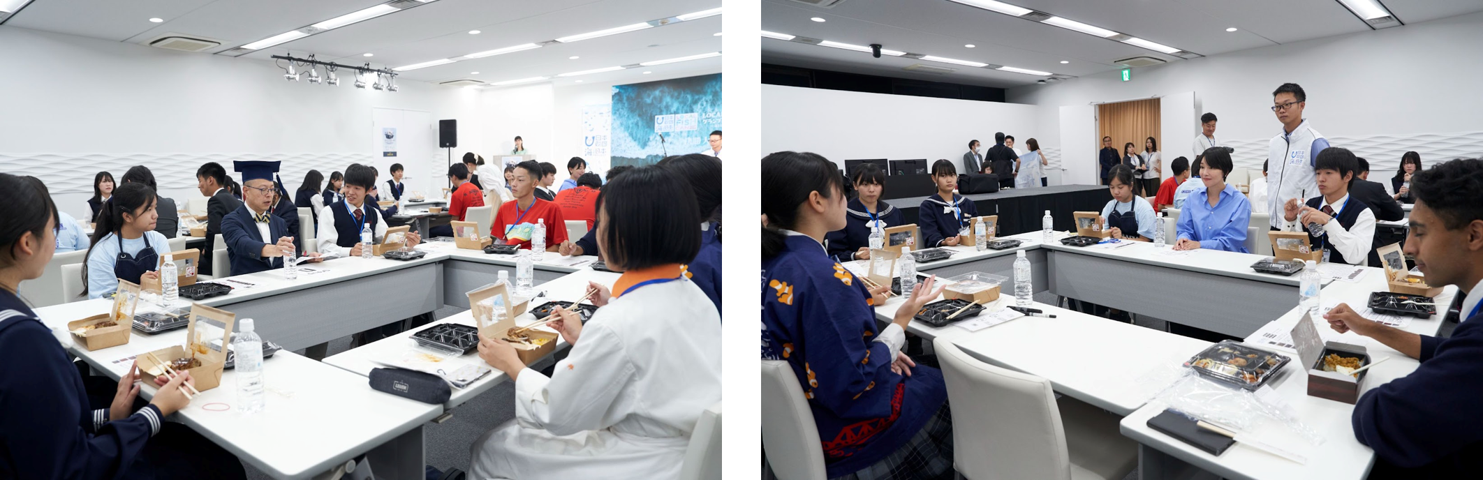 (画像左右)交流会の様子