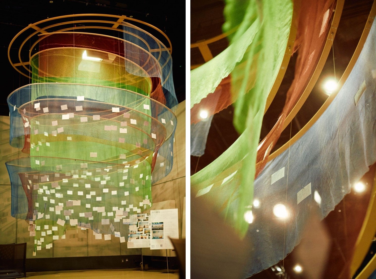 海のごちそうフェスティバル2023で展示された「海の螺旋」の様子