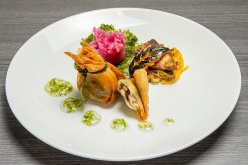 子ども海藻大使賞「鰤と海藻を使った2種盛合せ」