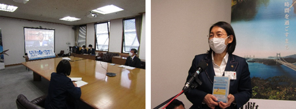 海ノ民話のまち 岡山県倉敷市のアニメ 銀のつづらと金の浜 が完成 認定委員長が伊東香織 市長を表敬訪問しアニメを披露 海と日本プロジェクト広報事務局のプレスリリース