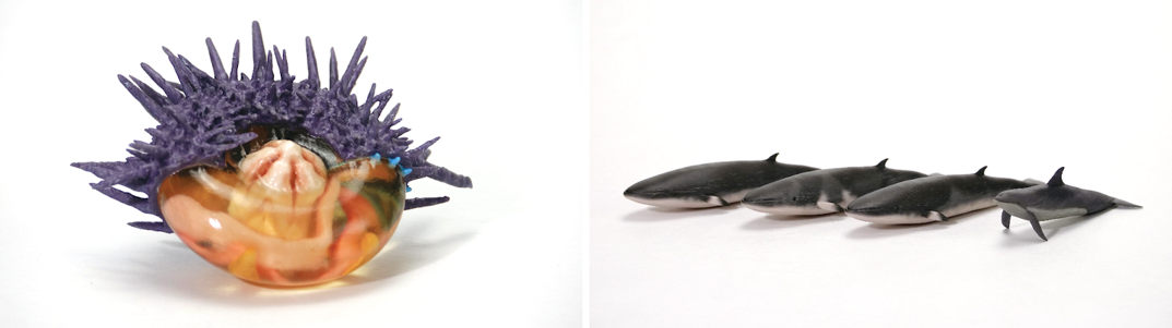 一期研究生による出力作品の一例