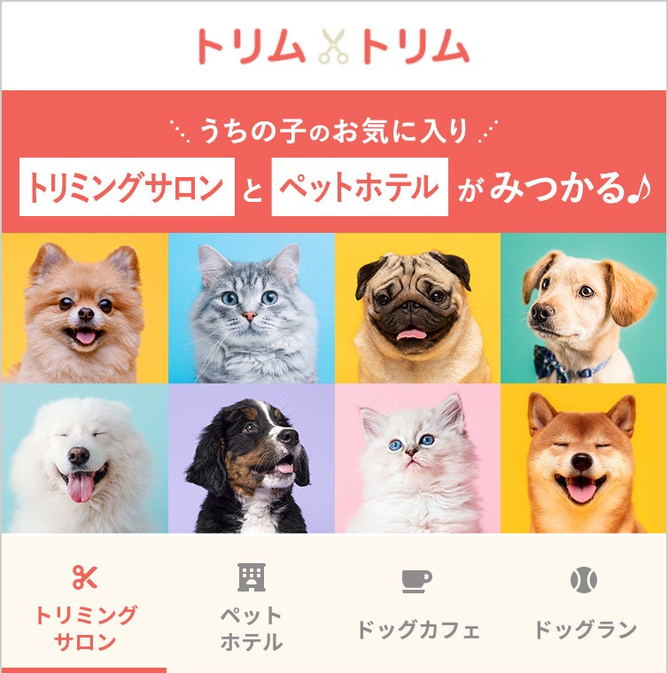 トリミングサロンやペットホテルなどの検索 予約サイト トリム トリム リニューアル 株式会社アニマライフのプレスリリース トリミングサロンやペットホテルなどの検索 予約サイト トリム トリム リニューアル 株式会社アニマライフのプレスリリース