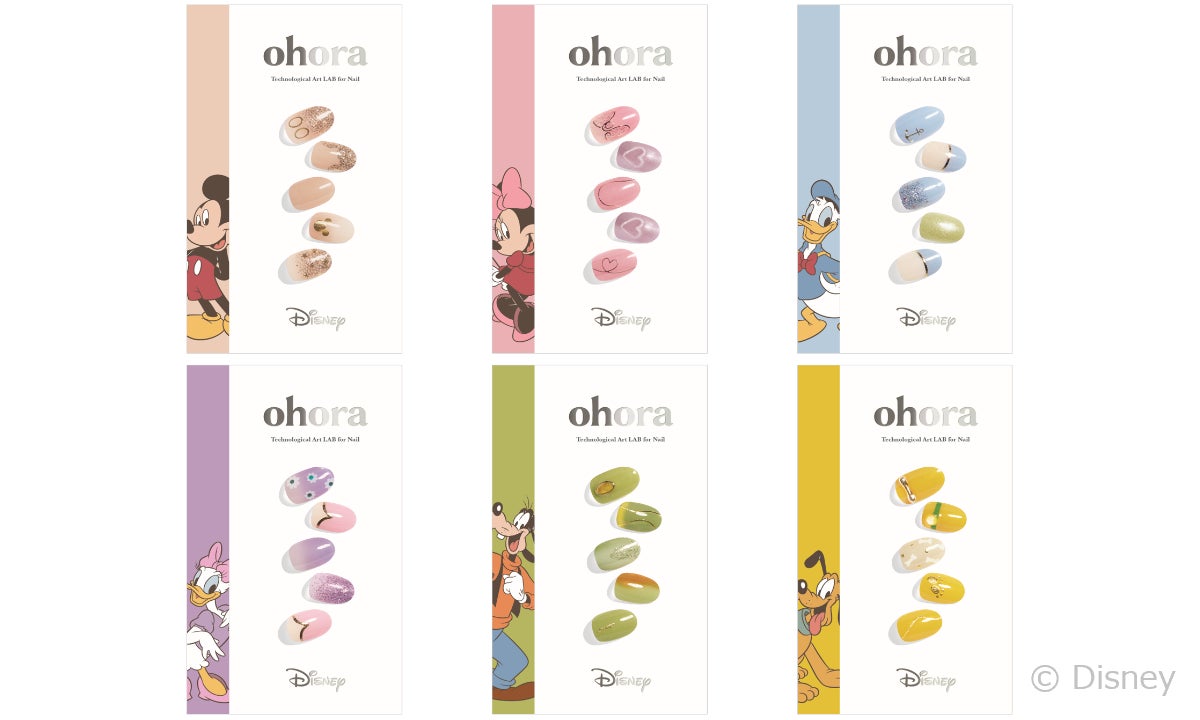 ディズニー ohora オホーラ コラボ ネイル 4箱セット ohora』の「Disney collection」ネイルに春の新作が登場!肌