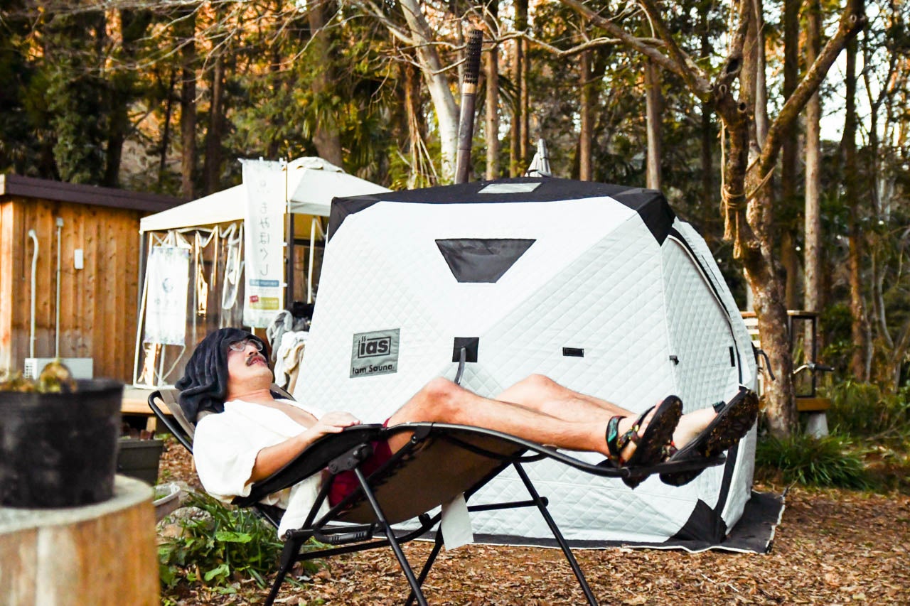 テントサウナ利用者