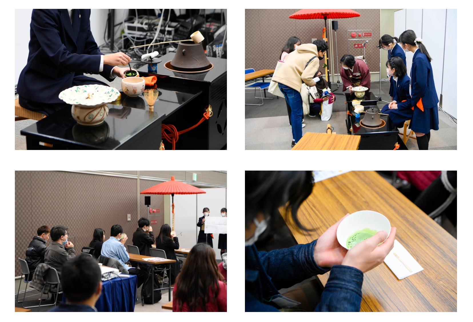 前回開催時の茶道体験の様子