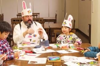 イースターエッグ＆バニーマスク作り