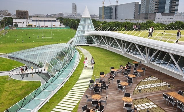 KUISカフェのテラス