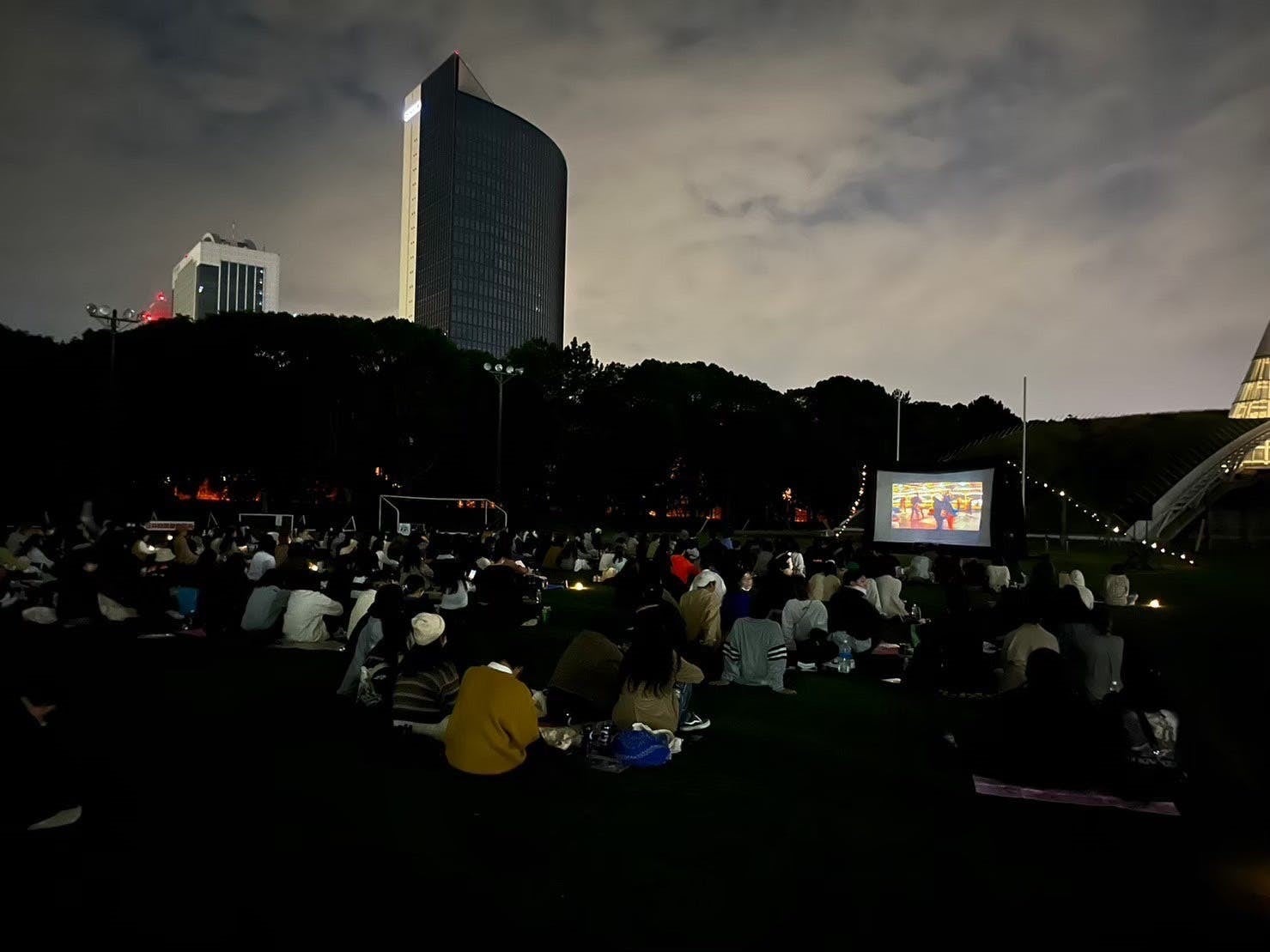 ▲ 昨年の野外映画祭の様子