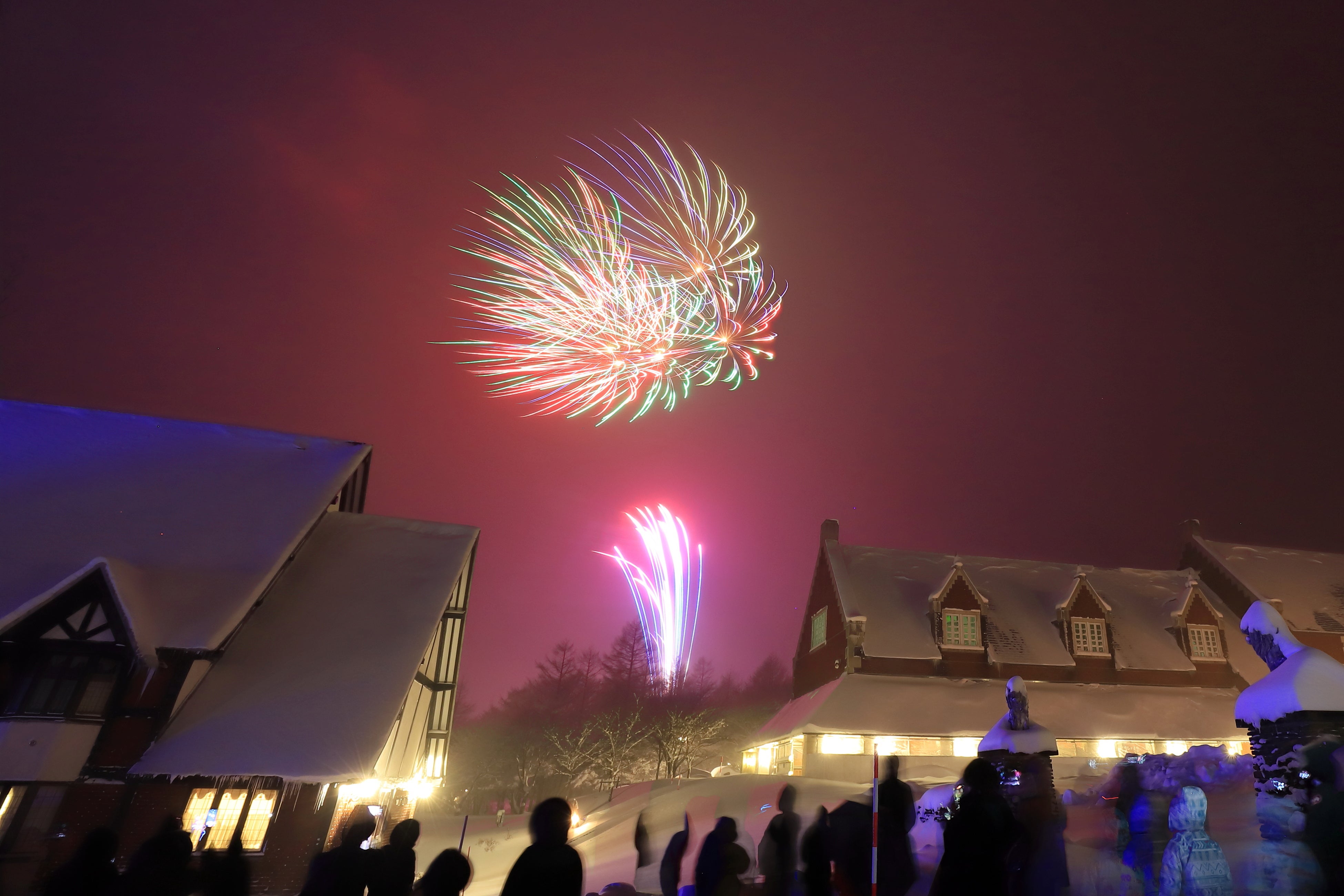 カウントダウンパーティー打ち上げ花火