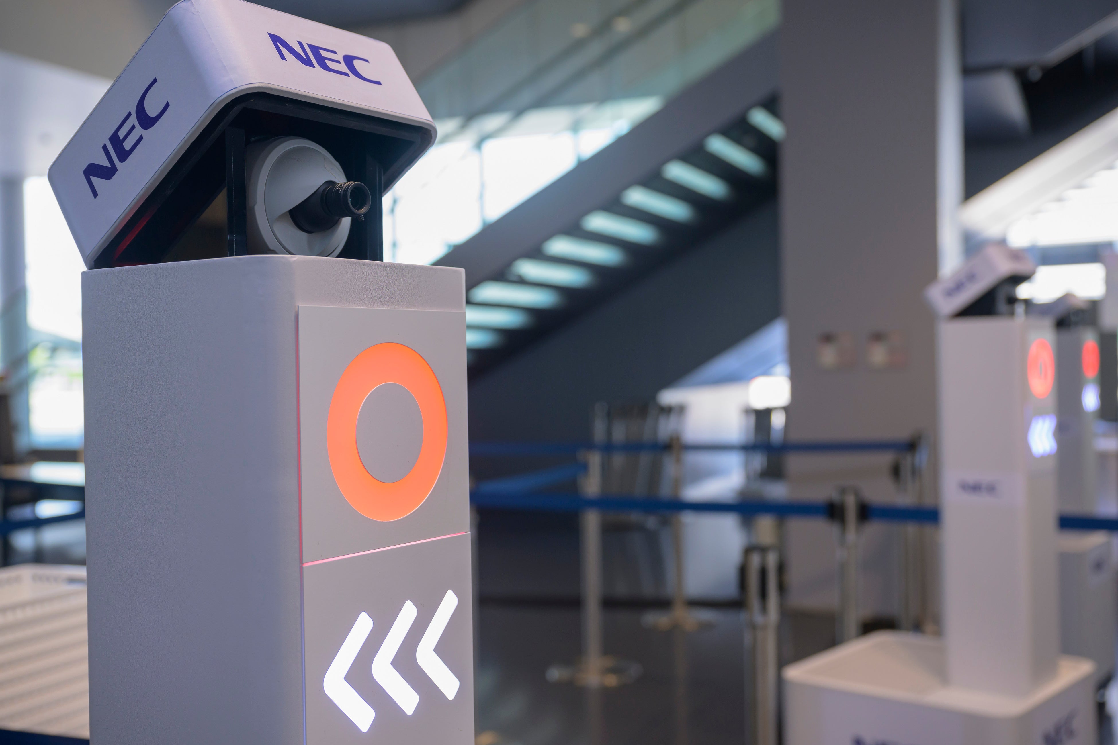 G7群馬高崎デジタル・技術大臣会合」の会場入退場ゲートに顔認証