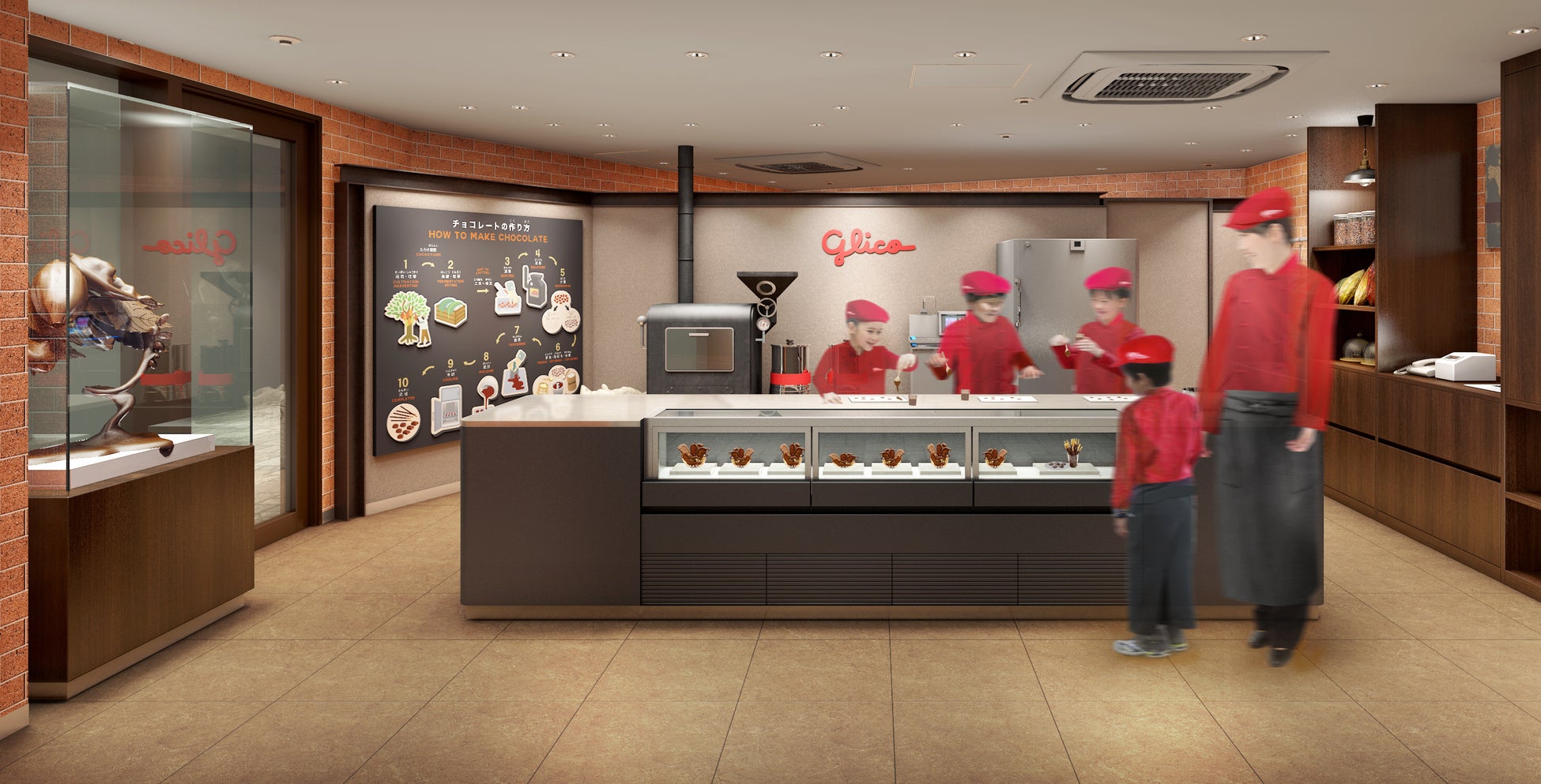 「キッザニア甲子園」に江崎グリコが出展!こども達がチョコレート工房で自由な発想力を育む!2023年7月25日オープン! 「キッザニア甲子園」に江崎グリコが出展!こども達がチョコレート工房で自由な発想力を育む!2023年7月25日オープン!