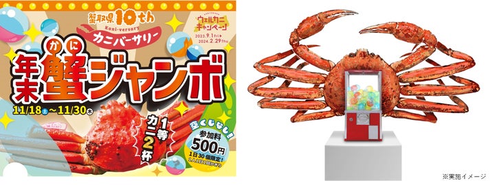 ワンコインで高級食材「松葉がに」&「ベニズワイガニ」が当たる ワンコインで高級食材「松葉がに」&「ベニズワイガニ」が当たる