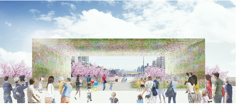 図-3　シンボル空間①の整備イメージ