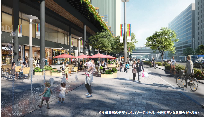 三宮クロススクエア（東側・第１段階）のイメージ