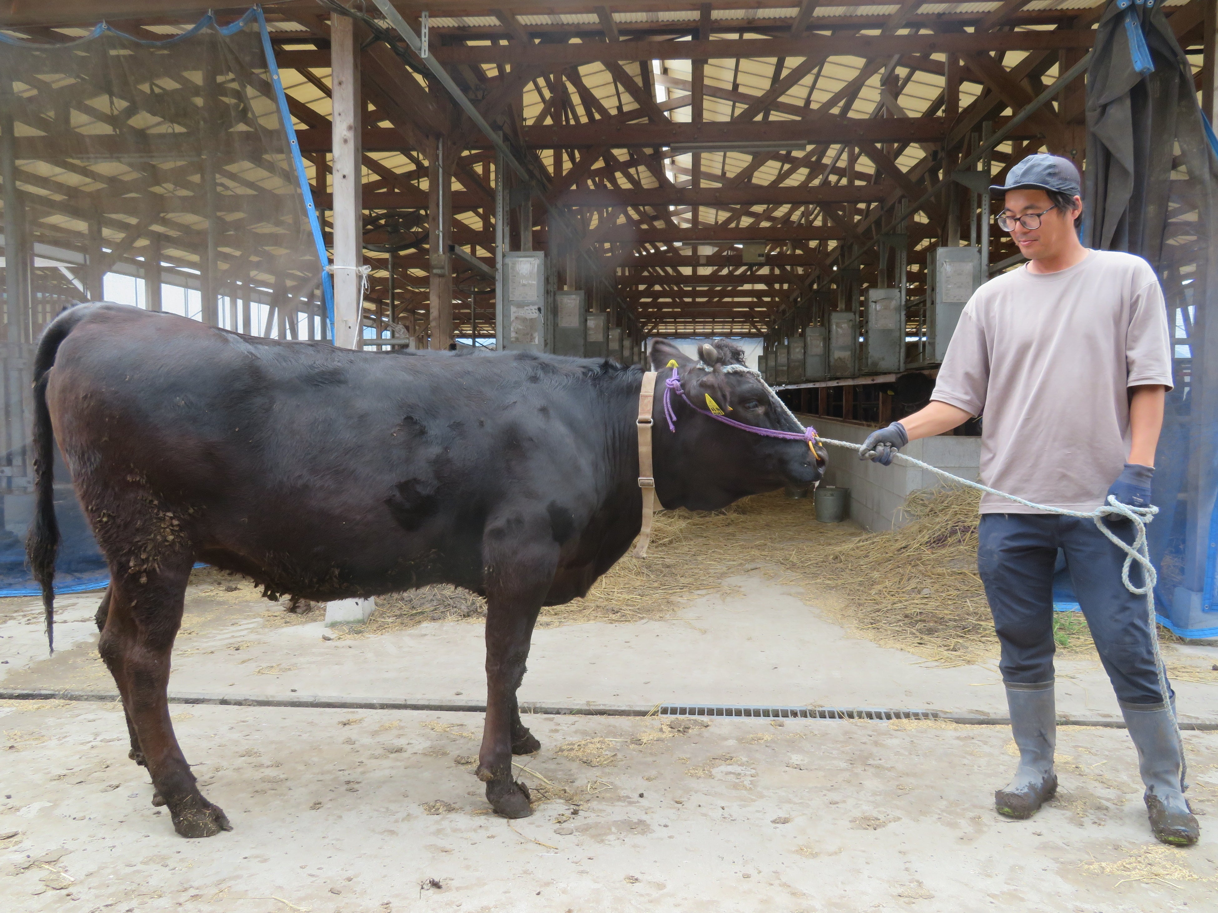 畜産農家の方と近江牛