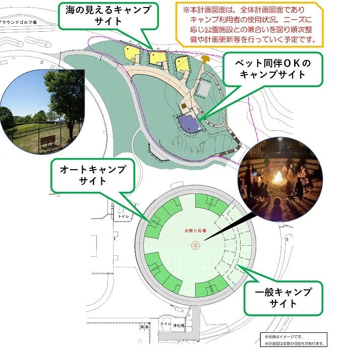 オートキャンプ場整備イメージ