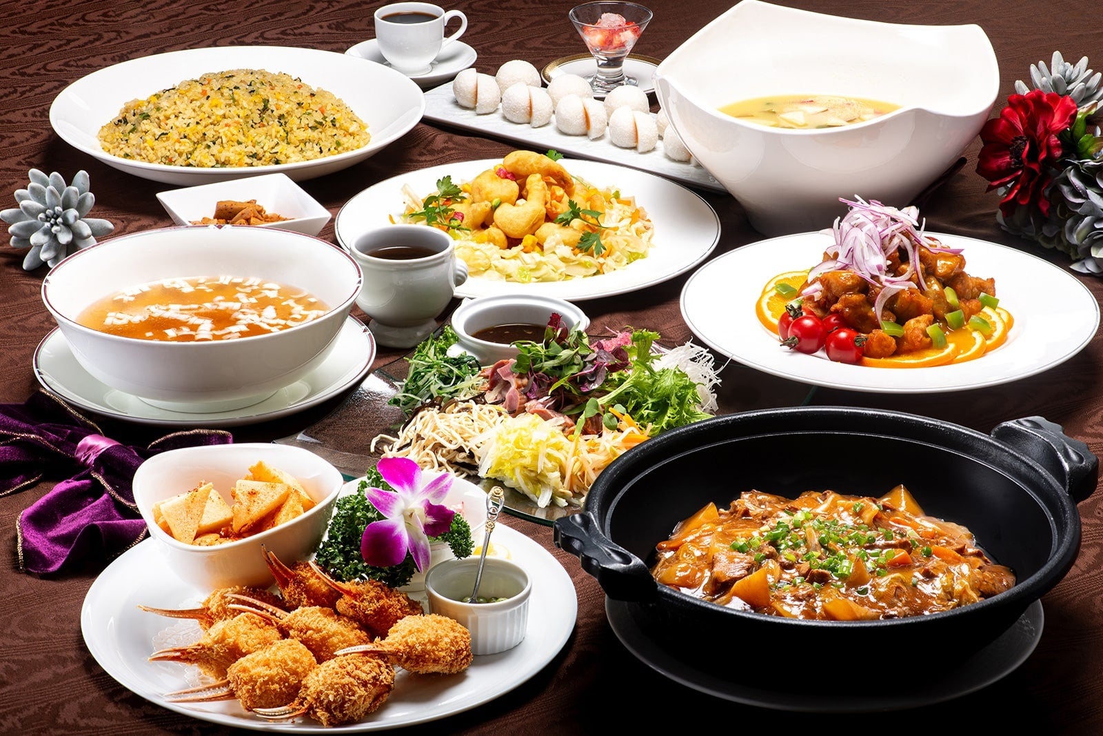 中国料理 卓盛り お一人様9,000円