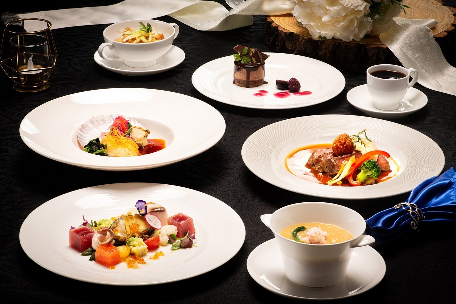 ミックスコース(西洋料理&中国料理) お一人様12,000円