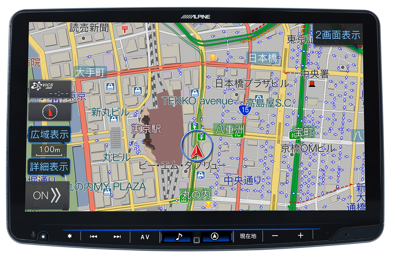 XF11NX2S：地図画面