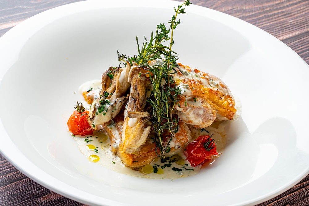 若鶏のソテー 小林牧場のブルーチーズソース