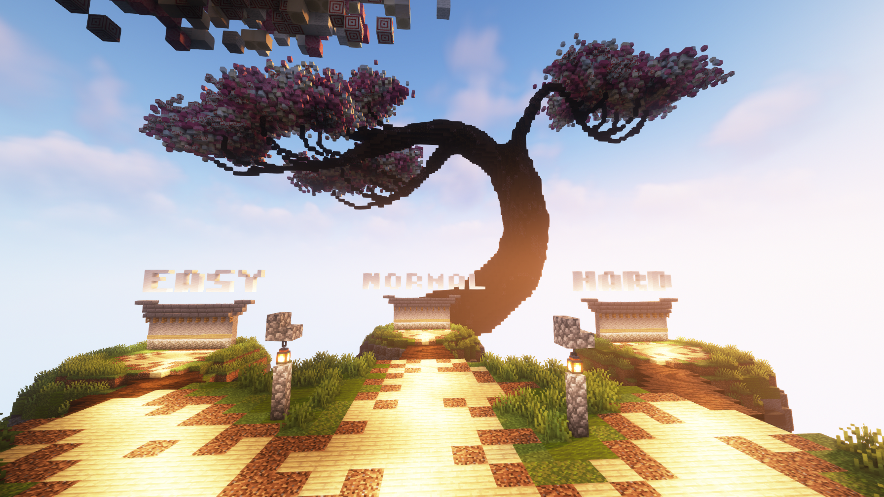 3つのゲームモードに分かれた入口