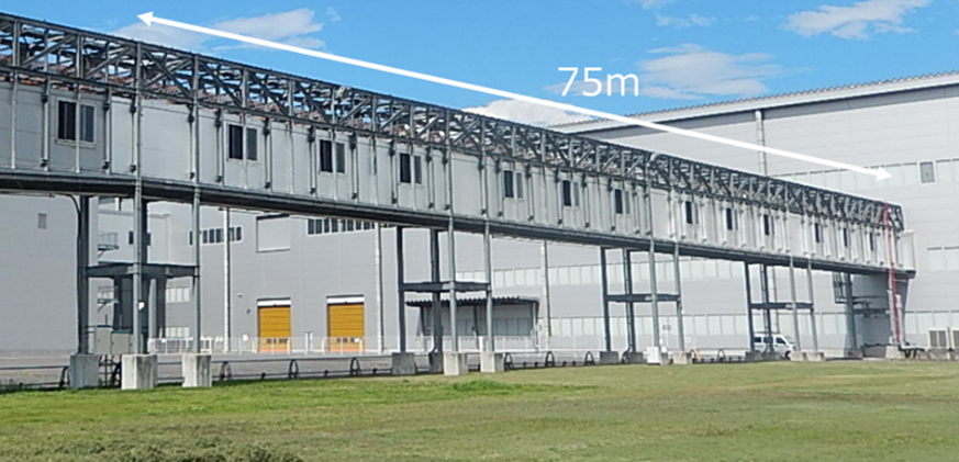 図3：施工建物外観（総施工面積　500m2）　　　　　　　　　　　　　　　　　　　　　　　　　　　　　　　　　　＊参照：Honda提供資料より抜粋、一部加工