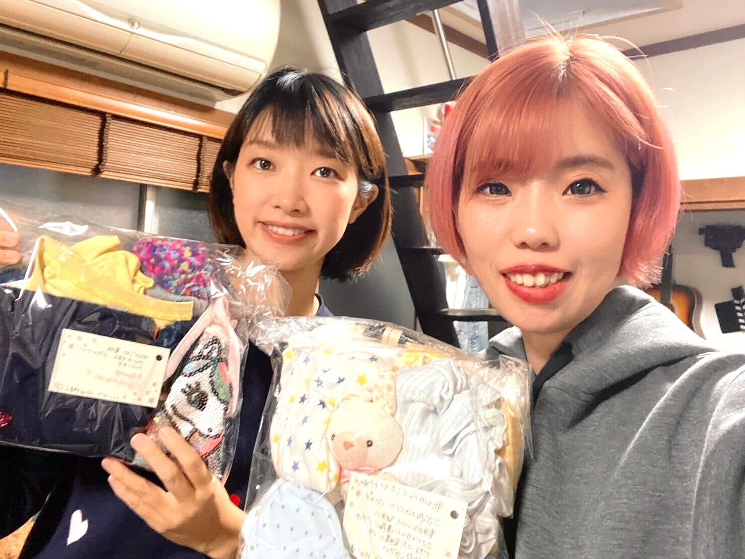 （写真左 ハハカラ代表 片田櫻子、写真右  ACHAプロジェクト代表 山本昌子）