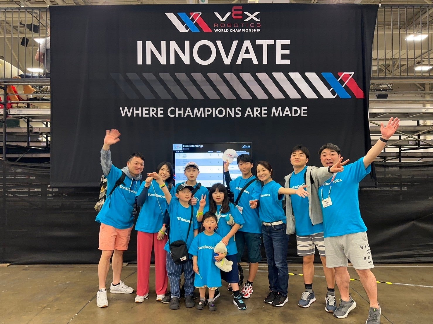 チームを支えた家族