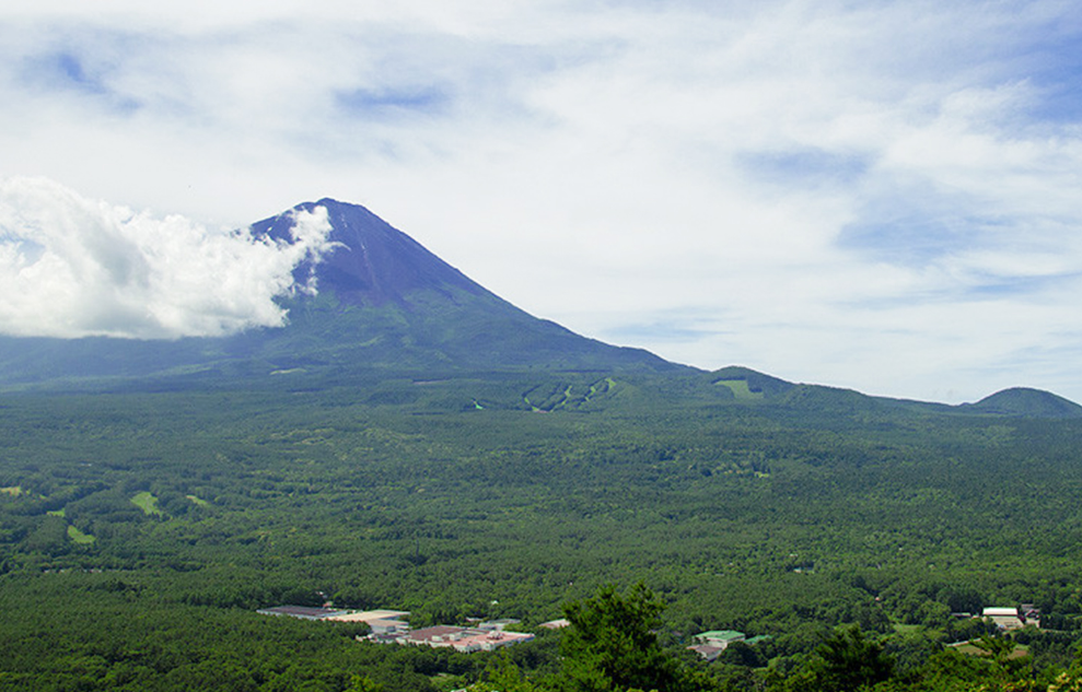 青木ヶ原樹海の全貌が一望できる絶景スポット紅葉台（鳴沢村）からの眺め