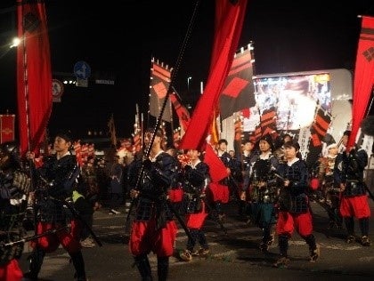 甲州軍団出陣の様子