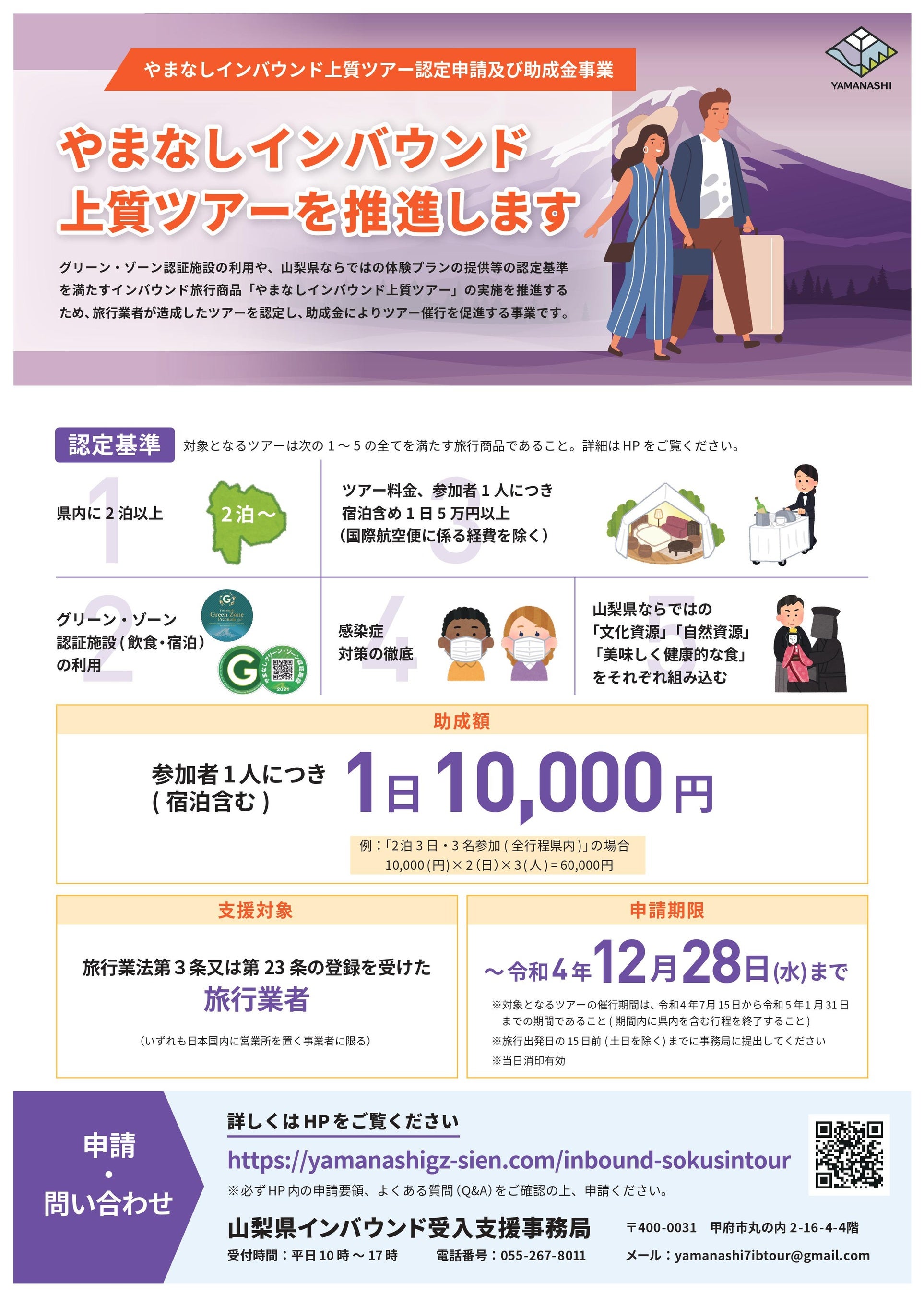 インバウンド誘客促進ツアー造成助成事業