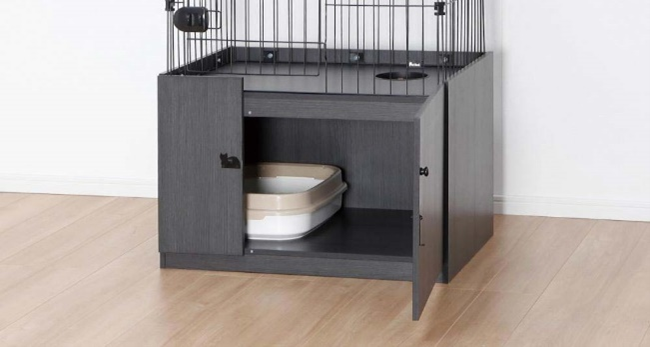 猫ちゃんのくつろぎ空間付きコメリのオリジナルブランド「Pet ami