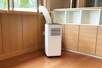 移動式エアコン　jenix 工事不要　排水不要 工具不要のどこでもエアコン！ノンドレン式だから排水不要！「Jenix