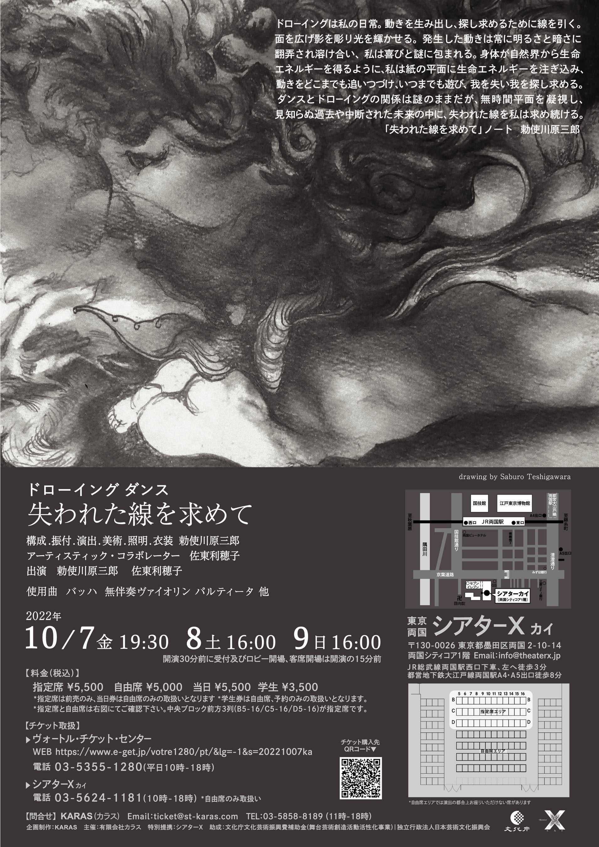 『失われた線を求めて』チラシ裏